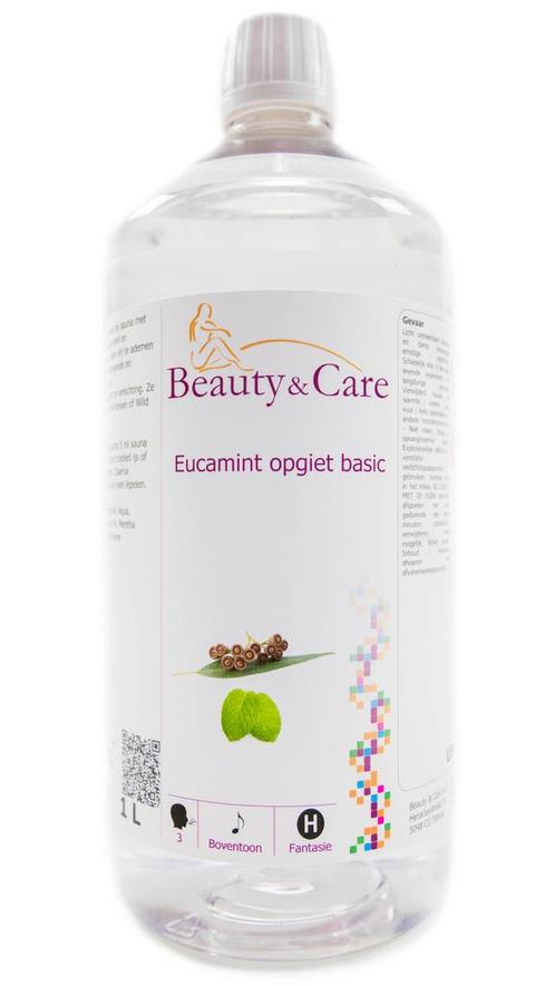 Beauty & Care Eucalyptus Munt opgiet basic 1 L.  new, Sport en Fitness, Sauna, Fins of Traditioneel, Toebehoren, Nieuw, Ophalen of Verzenden