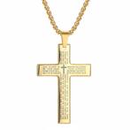 Fako Bijoux® - Cubaans Kruis Voor Mannen Large - Ketting Met, Sieraden, Tassen en Uiterlijk, Kettingen, Verzenden, Nieuw