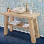 Eiken badkamermeubel Narvik | 80x45x80 | wit5, Huis en Inrichting, Badkamer | Badkamermeubels, Verzenden, Nieuw, 50 tot 100 cm