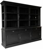 Buffetkast zwart - zwart Beverwijk 260 x 220cm, Huis en Inrichting, Kasten | Buffetkasten, Ophalen of Verzenden, Nieuw
