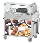 Poffertjes-Trolley | RVS | 1 Bakplaat (Ø400mm) | 2.7kW |, Verzenden, Nieuw in verpakking
