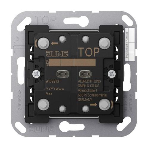 JUNG KNX F10 Universeel 2-Kanaals Drukknopmodule - A10921ST, Doe-het-zelf en Verbouw, Elektra en Kabels, Overige typen, Nieuw
