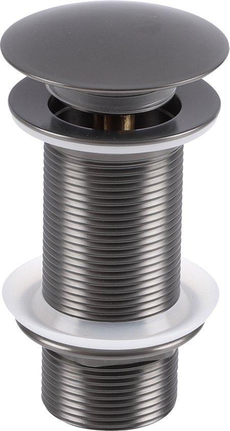 Differnz Design Afvoerplug Gun Metal – Pop–up – Ø 63mm – Mix, Doe-het-zelf en Verbouw, Sanitair, Verzenden