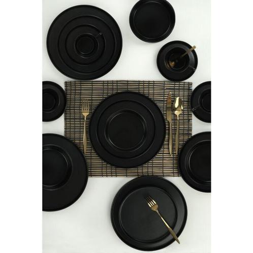 Asir keramiek diner servies mat zwart van €170 voor €89, Huis en Inrichting, Keuken | Servies, Overige stijlen, Nieuw, Keramiek