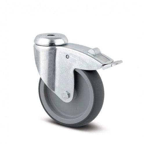 Zwenkwiel 75mm met rem | Bezorgen en afhalen | Klanten geven, Doe-het-zelf en Verbouw, Zwenkwielen, Ophalen of Verzenden