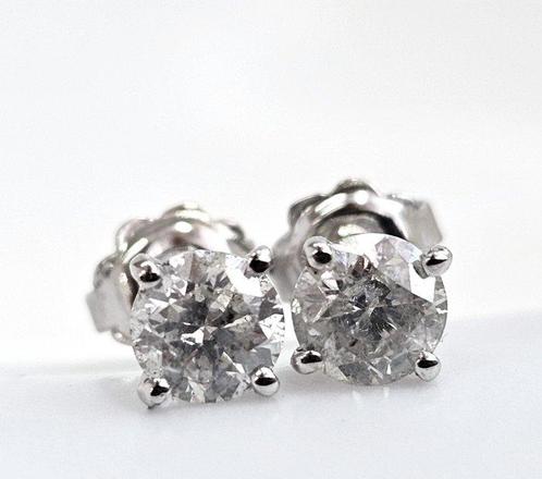Zonder Minimumprijs - Oorbellen - 14 karaat Witgoud -, Sieraden, Tassen en Uiterlijk, Oorbellen