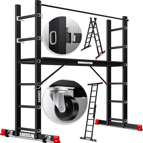 Aluminium steiger - kamersteiger - 2,75 meter -, Doe-het-zelf en Verbouw, Ladders en Trappen, Verzenden