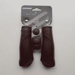 Handvatten set leer look bruin, Fietsen en Brommers, Fietsonderdelen, Verzenden, Nieuw, Look