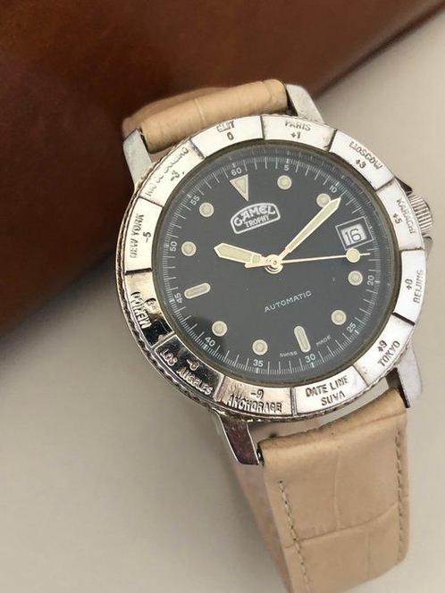 Camel Tropy - automatic Greenbelt GMT worldtime bezel, Sieraden, Tassen en Uiterlijk, Horloges | Heren
