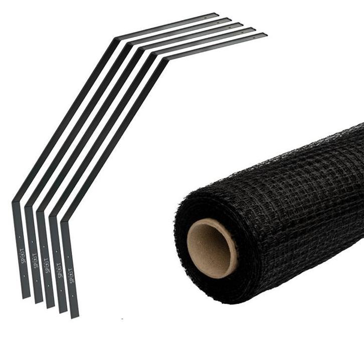 SPUUT Kattengaas 1x10 meter inclusief beugels - Voordeelset, Tuin en Terras, Gaas en Draad, Nieuw, Verzenden