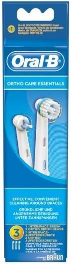ORAL-B ORTHO CARE ESSENTIALS OPZETBORSTELS PAK 3 STUKS, Verzenden, Nieuw