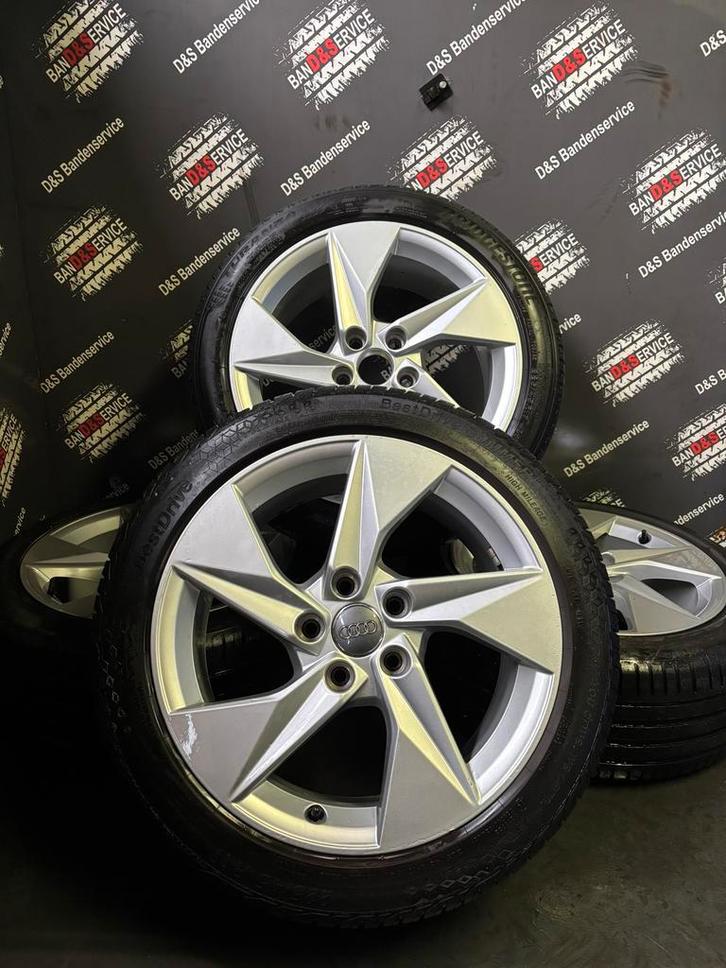 Originele Audi A3 velgen 17 inch gebruikt., Auto-onderdelen, Banden en Velgen, 17 inch, Zomerbanden, 225 mm, Personenwagen, Gebruikt
