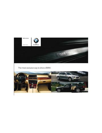 2009 BMW 7 SERIE INDIVIDUAL BROCHURE ENGELS beschikbaar voor biedingen
