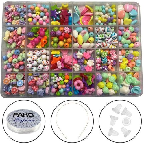 Fako Bijoux® - Kralen Set - Acryl - Sieraden Maken - Serie 8, Hobby en Vrije tijd, Kralen en Sieraden maken, Verzenden