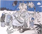 Mussert als Susuhunan op spotprent (lijst optie, Lithos), Verzenden