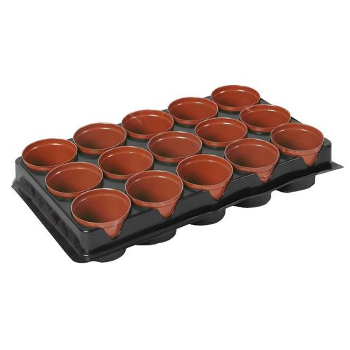 Talen Tools Plantenpotjes Rond Ø 7 cm - 18 Stuks voor Eff.., Tuin en Terras, Kweekspullen, Nieuw, Ophalen of Verzenden