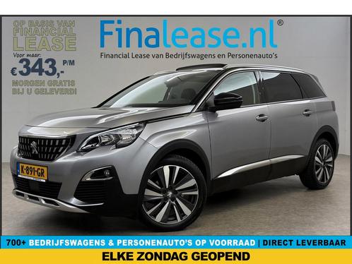 Peugeot 5008 1.2 PureTech 7p 360 Cam Pano Sfeer LED €343pm, Auto's, Peugeot, Lease, Automaat, SUV of Terreinwagen, Benzine, Zilver of Grijs