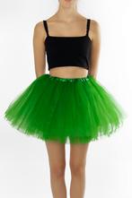 KIMU® Tutu Donkergroen Tule Rokje XS S 140 146 152 158 164 D, Carnaval, Nieuw, Ophalen of Verzenden, Kleding