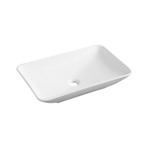 Opzetwastafel BWS Mark 58x36x11,5 cm Mat Wit, Ophalen of Verzenden, Nieuw, Overige typen