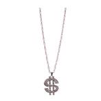 Zilveren Ketting Dollar, Verzenden, Nieuw