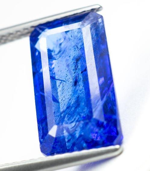 Zonder Minimumprijs Tanzaniet - 6.90 ct - Bellerophon Gemlab, Sieraden, Tassen en Uiterlijk, Edelstenen