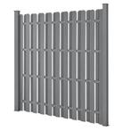 HKC Tuinscherm schutting met palen - grijs