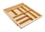 Verstelbare houten bestekbak, 474 mm diep, Huis en Inrichting, Nieuw, Verzenden