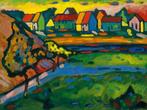 Kunstdruk Wassily Kandinsky - Bayrisches Dorf mit Feld, Verzenden, Nieuw
