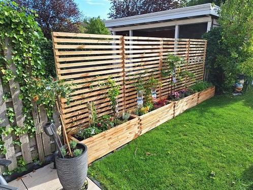 Grote houten plantenbak 200x40x36 optie klimrek 176cm hoog !, Tuin en Terras, Bloembakken en Plantenbakken, 60 cm of meer, 100 cm of meer
