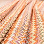 Gobelin stoffering – Multikleur Chevron – Zickzaggol Oranje