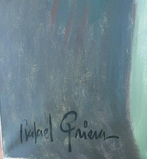 Rafael Griera Calderón (1934–2018) - Mujer melancólica con, Antiek en Kunst, Kunst | Schilderijen | Klassiek