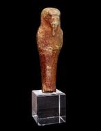 Oude Egypte, late periode Oushebti met turquoise glazuur -