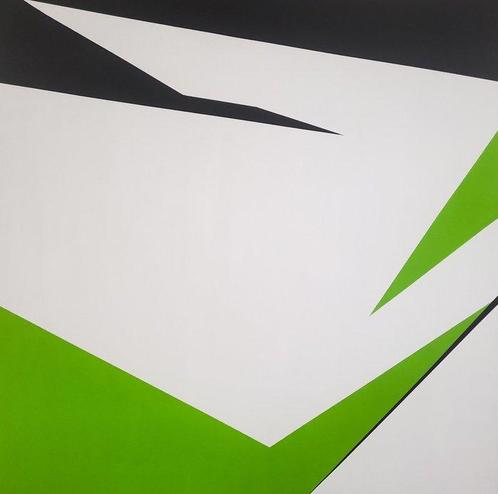 Veronika Obushikhina - Green Shift XL, Antiek en Kunst, Kunst | Schilderijen | Modern