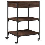 Keukentrolley Hout/Staal | Retourdeal | Vintage Look, Ophalen of Verzenden, Nieuw