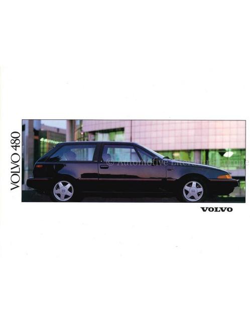 1991 VOLVO 480 BROCHURE NEDERLANDS, Boeken, Auto's | Folders en Tijdschriften, Volvo