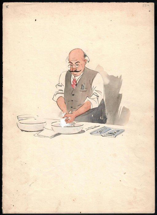 Piet van der Hem (1885-1961) - Avonturen met Oom Theo en, Antiek en Kunst, Kunst | Schilderijen | Klassiek