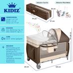KIDIZ® Campingbedje Reisbedje Reiswieg Babybedje 3 in 1 Comb, Verzenden, Nieuw