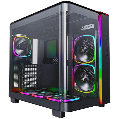 Montech KING 95 PRO Midi-Tower, Zwart, Computers en Software, Computerbehuizingen, Verzenden