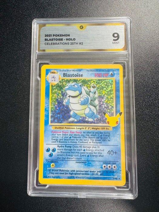 Pokémon - 1 Graded card - Blastoise 2/102 Foil, Promo card,, Hobby en Vrije tijd, Verzamelkaartspellen | Pokémon