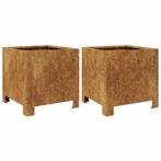 Plantenbakken Staal 30x30 - Retourdeal - Tuinliefhebbers 47%, Tuin en Terras, Bloembakken en Plantenbakken, Minder dan 60 cm, Vierkant