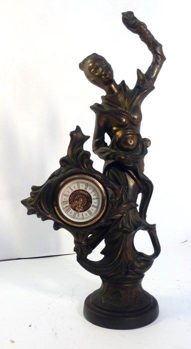 Tafel/bureauklokken - Art Deco Brons - 1960-1970 -, Antiek en Kunst, Curiosa en Brocante