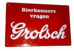 Grolsch reclamebord bierkenners relief, Verzamelen, Nieuw, Verzenden