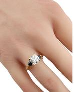 Ring - 18 karaat Geel goud, 18K Geelgouden Ring met, Sieraden, Tassen en Uiterlijk, Ringen, Nieuw