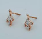Oorbellen - 18 karaat Roségoud - 0.19ct. tw. Diamant, Nieuw