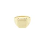 Gouden heren zegelring, Sieraden, Tassen en Uiterlijk, Ringen, Gebruikt, Overige kleuren, 20 of groter, Heer