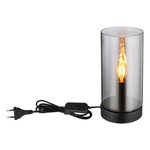 Tafellamp OLLY Matt zwart E14 Metaal ø11.0cm H:22.5cm, Huis en Inrichting, Lampen | Tafellampen, Nieuw, Metaal, Ophalen of Verzenden