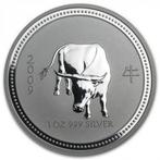 Lunar I - Year of the Ox - 1 oz 2009 (52.267 oplage), Verzenden, Losse munt, Zilver