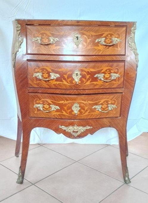 Ladekast - Walnoot - Franse ladekast., Antiek en Kunst, Curiosa en Brocante
