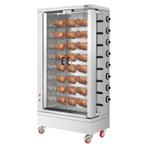 GGM Gastro | Kippengrill op gas - 51,73kW - met 8 spiesen |, Verzenden