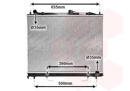 RADIATOR VOOR MITSUBISHI PAJERO/MONTERO SPORT 2000-2008, Auto-onderdelen, Airco en Verwarming, Nieuw, Ophalen of Verzenden